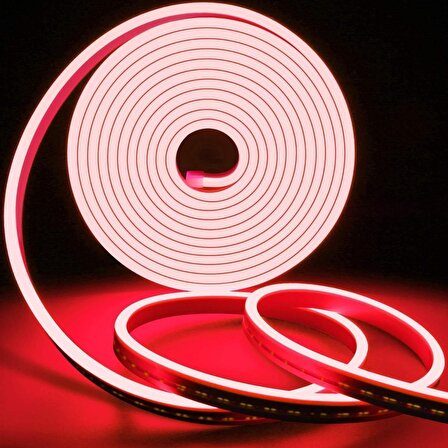 12v Kırmızı Neon Led 5 Metre | Esnek Neon Hortum Led Aydınlatma | Su Geçirmez